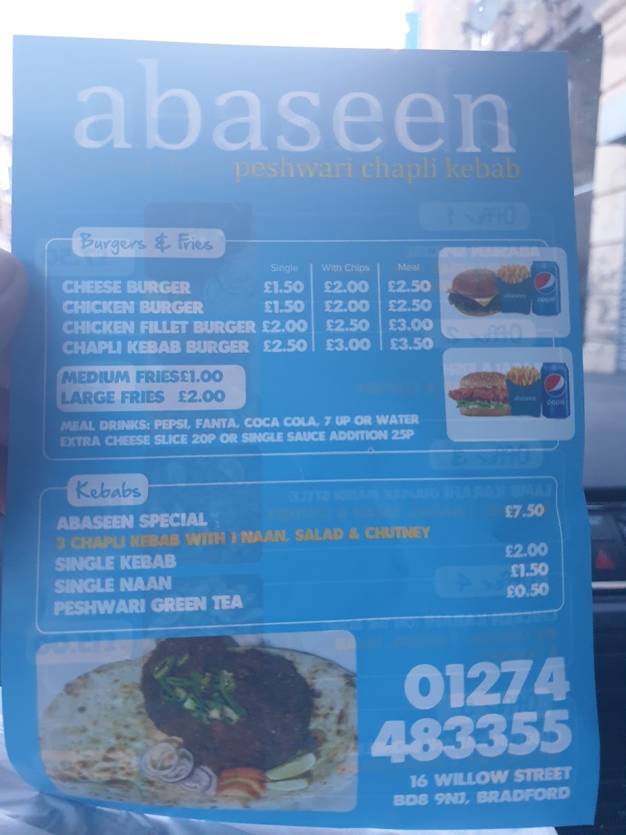 Abaseen Peshawari Chapal Kebabs Menu - Image 4