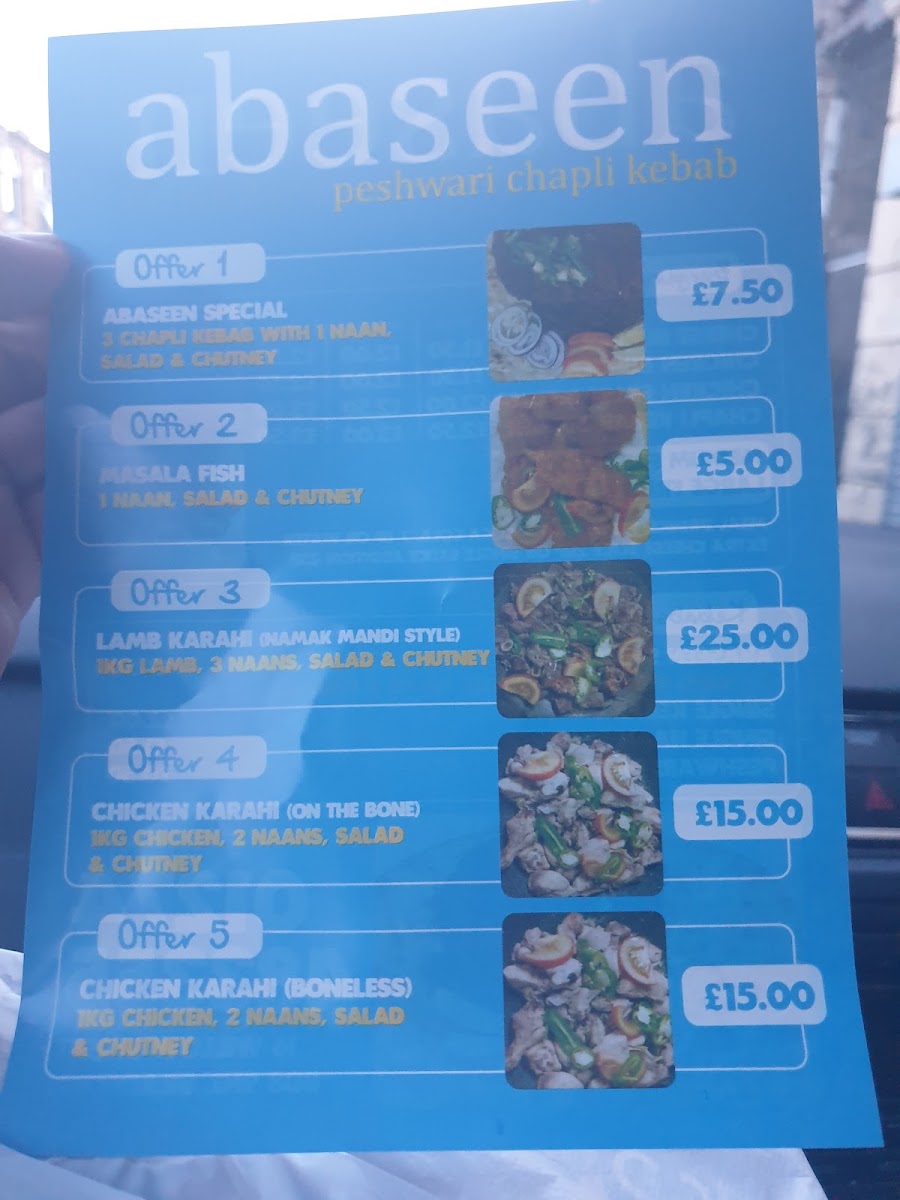 Abaseen Peshawari Chapal Kebabs Menu - Image 5